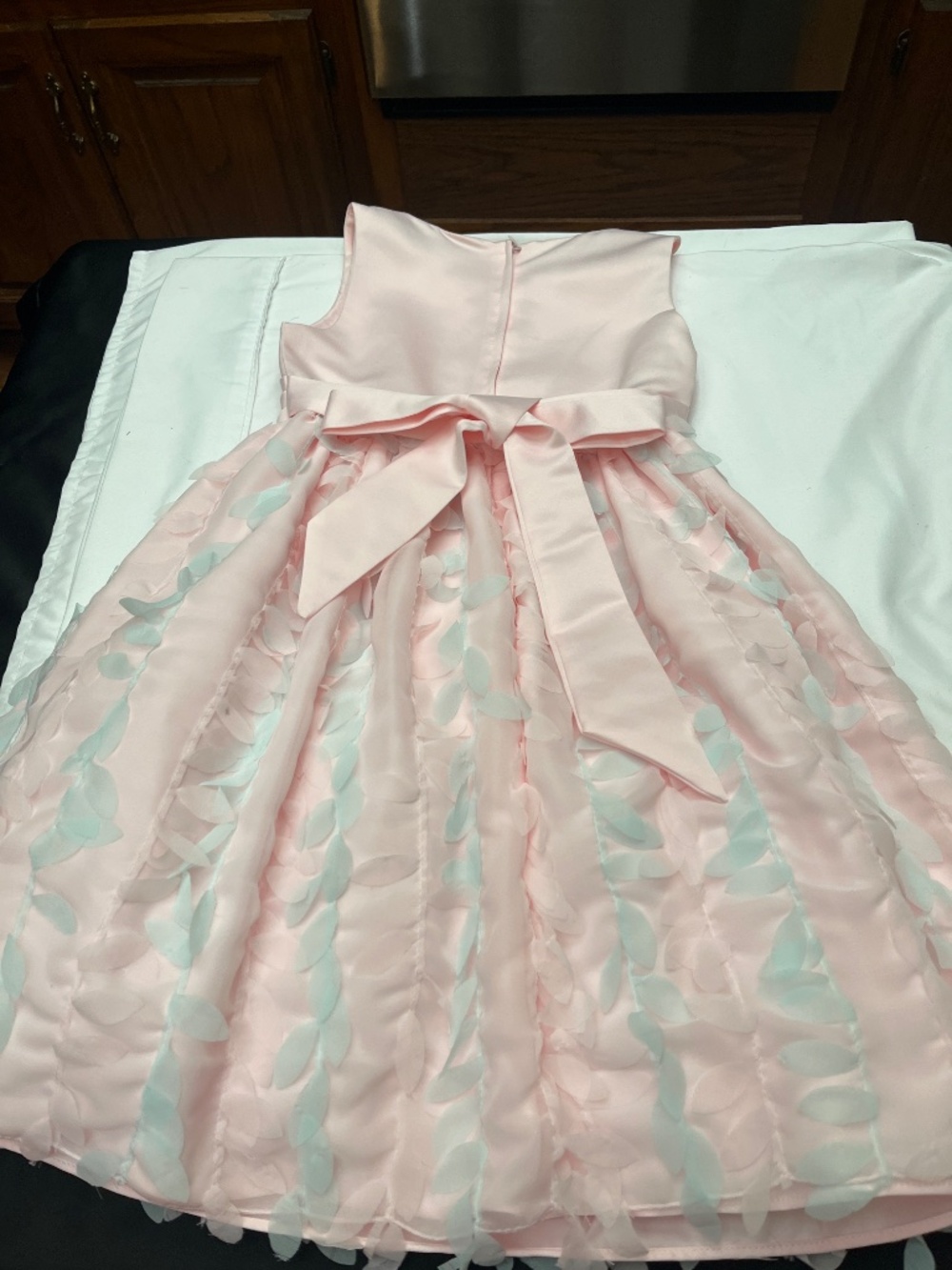 Like New, Adorable, Girls Size 10 Pink/Pale Blue Dress. - Picture 12 of 12